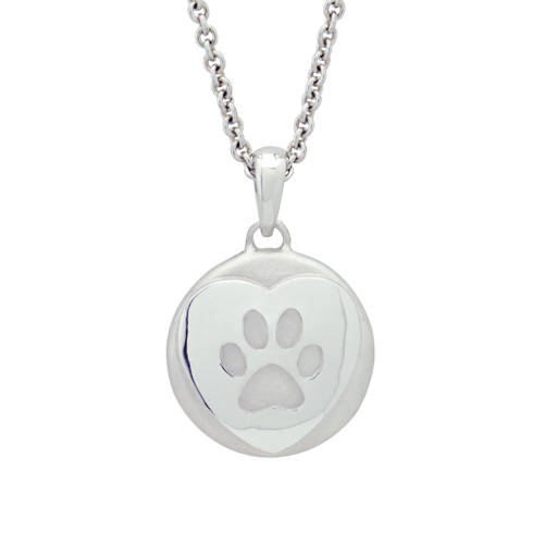 Heartfelt Paw Sterling Cremation Pendant